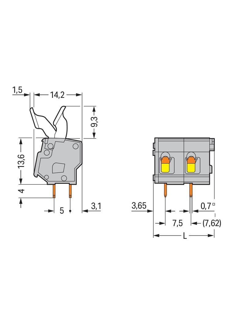 złączka do płytek drukowanych