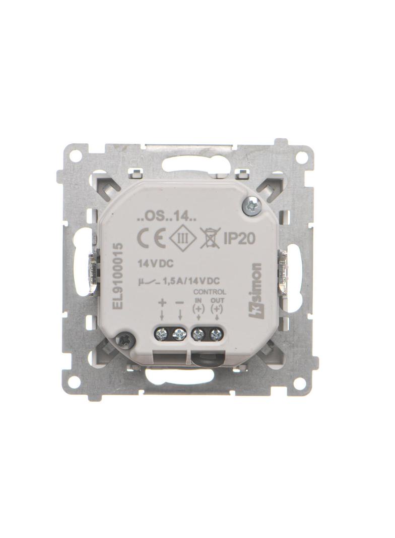 Simon 55 Oprawa oświetleniowa LED 14V z czujnikiem ruchu (0,78 W) Barwa zimna biała 5900K Aluminium