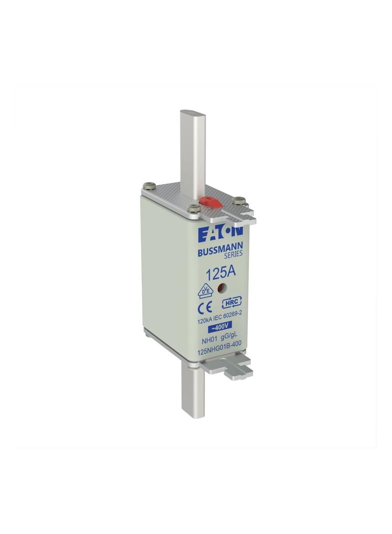 NH FUSE 125A 400V GG/GL SIZE 01 Wkładka NH01 125A 400V GL/GG podwójny wskaźnik 125NHG01B-400 EATON