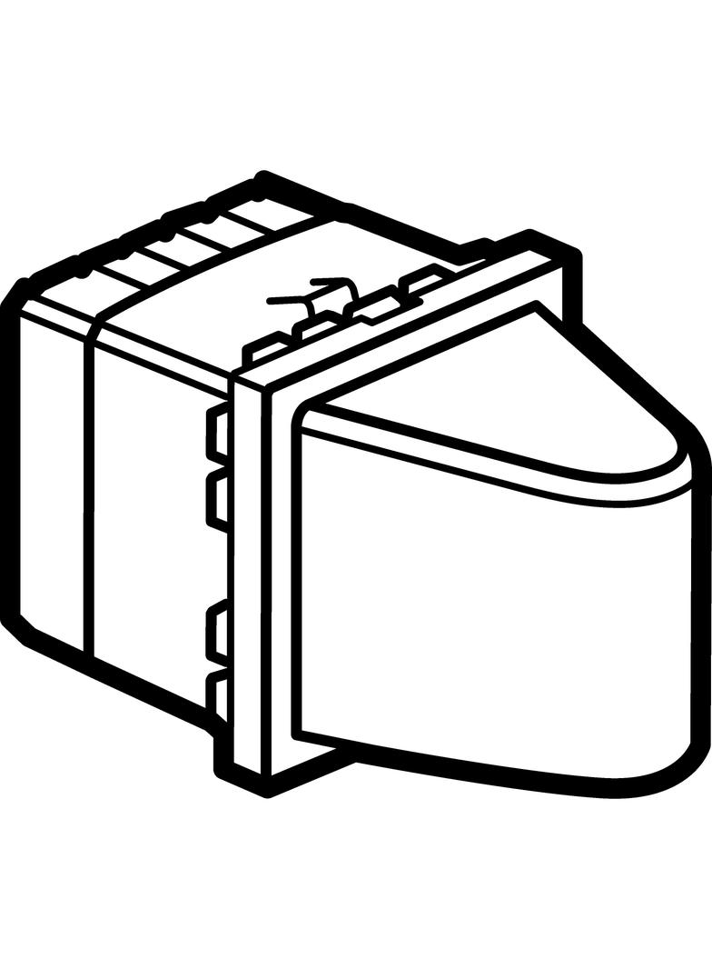 MOSAIC LAMPA SYGNALIZACYJNA TRÓJKĄTNA - 2 MODUŁY ZIELONA 0,2/1W 230V~, Legrand