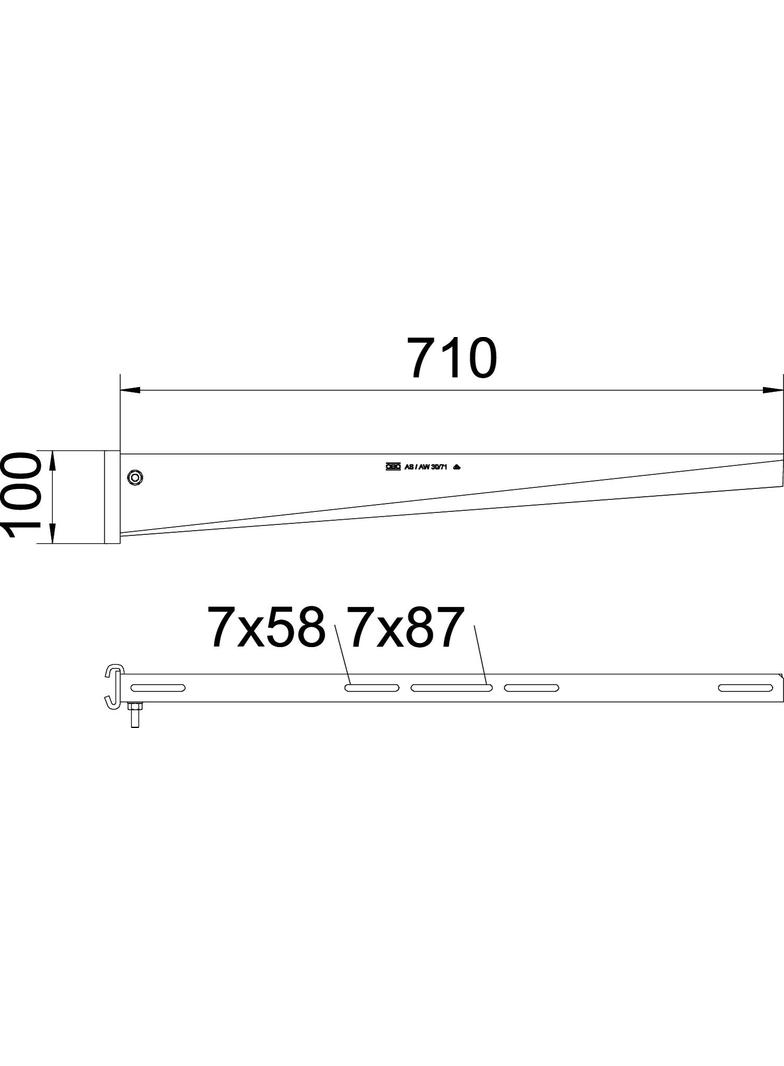 AS 30 71 FT, Wysięgnik do wieszaka