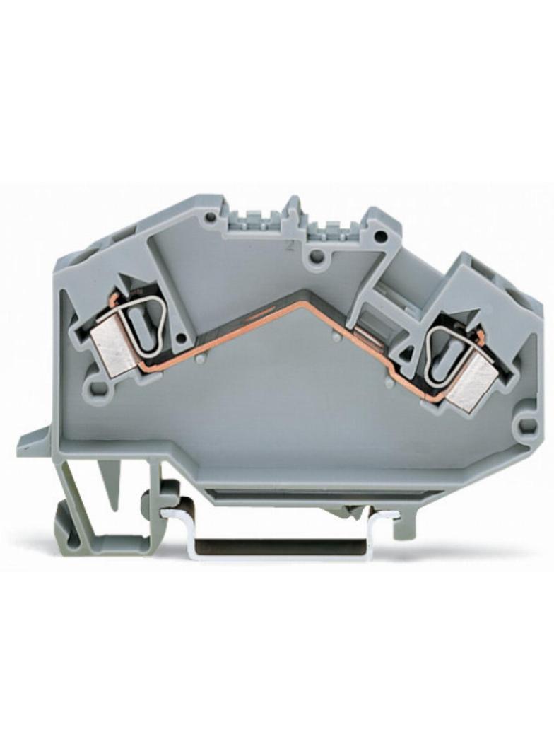 topJob złączka 2-przewodowa 4 mm2 jasnoszara