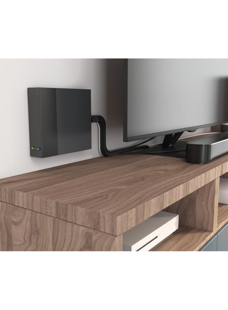 PRZEDŁUŻACZ DO KĄCIKA TV, 4X2P+Z + 4X2P, Z OGRANICZNIKIEM PRZEPIĘĆ, Z PRZEWODEM 2.0 METRA 3X1.5 MM2