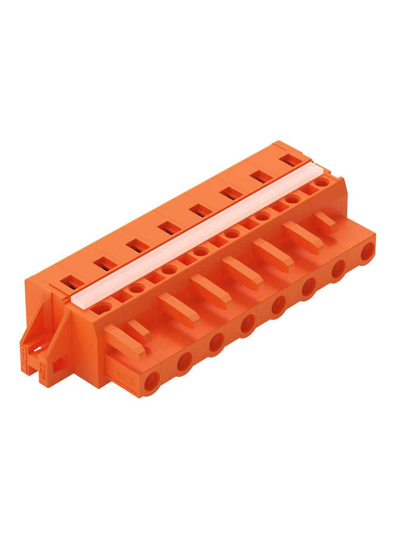 MCS-MIDI Classic gniazdo 8-bieg. pomarańczowe raster 7,62 mm /25szt./ WAGO