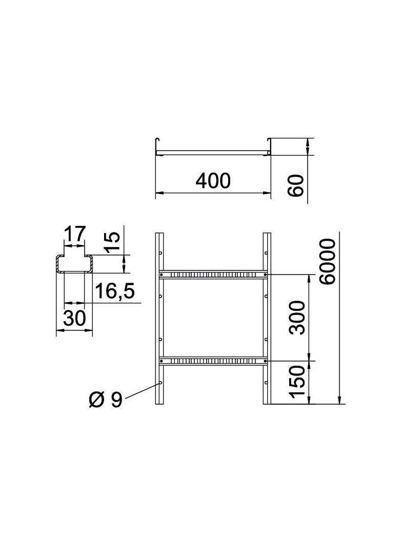 DRABINKA LG 60X400 FT