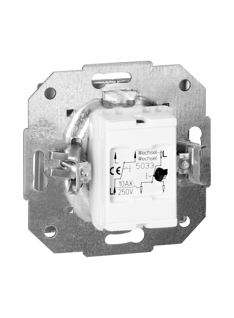 Łącznik podtynkowy schodowy podwójny Pearl, 10A, 250V, WP-2/5P, antracyt OR-OE-7702/2/A ORNO