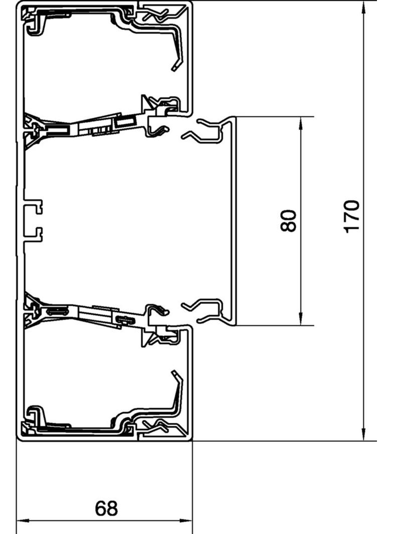 tehalit.BRN65 Podstawa 170mm biały BRN6517019016 HAGER