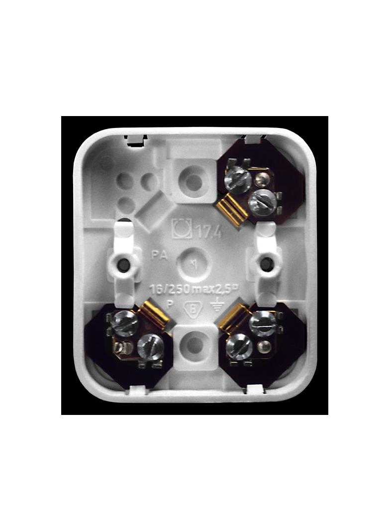 PI Puszka 3-zaciskowa do wyrobów z serii Pi - kolor biały