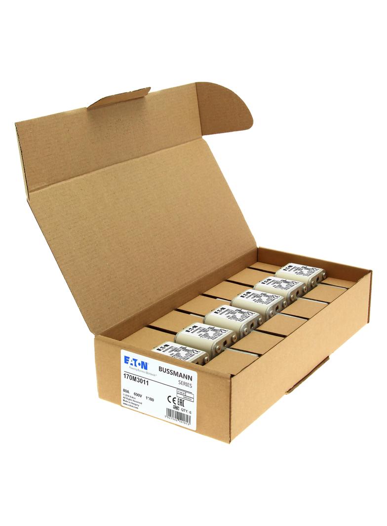 80A 690V 1*/80 aR INDICATOR FUSE Wkładka szybka 80A AC 690V compact DIN 1 45x45x104 mm aR 170M3011 E