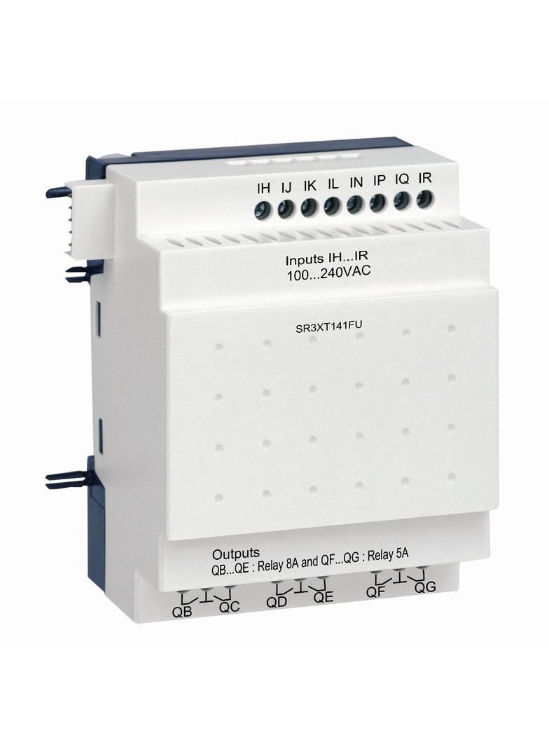 Zelio Logic, moduł rozszerzeń wejść/wyjść cyfrowych, 8 wejść, 6 wyjść, 120VAC