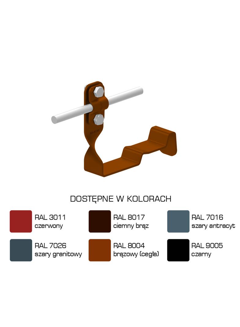 Uchwyt dach.skręc.prof. WZÓR 29 Z-śruba,H=10cm/LA/