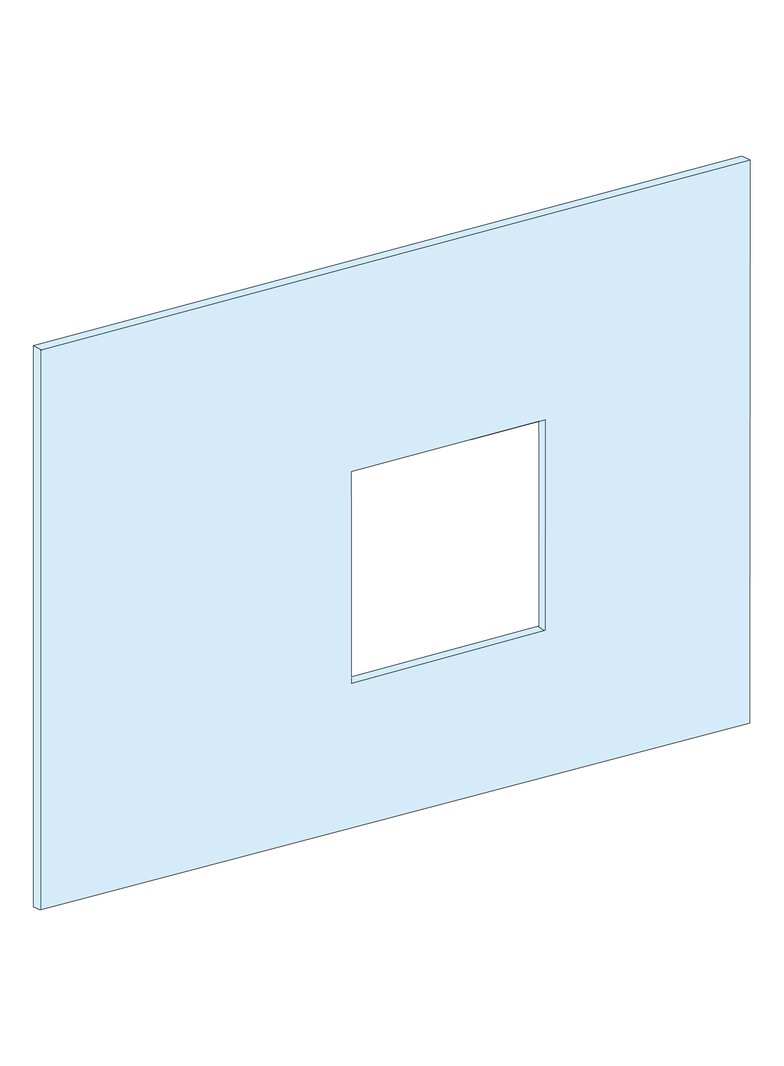 Rozdzielnice PrismaSet, płyta czołowa NSX400 630 z Vigi pionowo