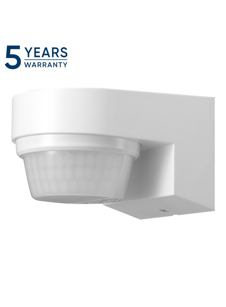Czujnik ruchu PIR hermetyczny czujka ścienna LED 2000W 240st. IP65 biały OR-CR-289/W ORNO