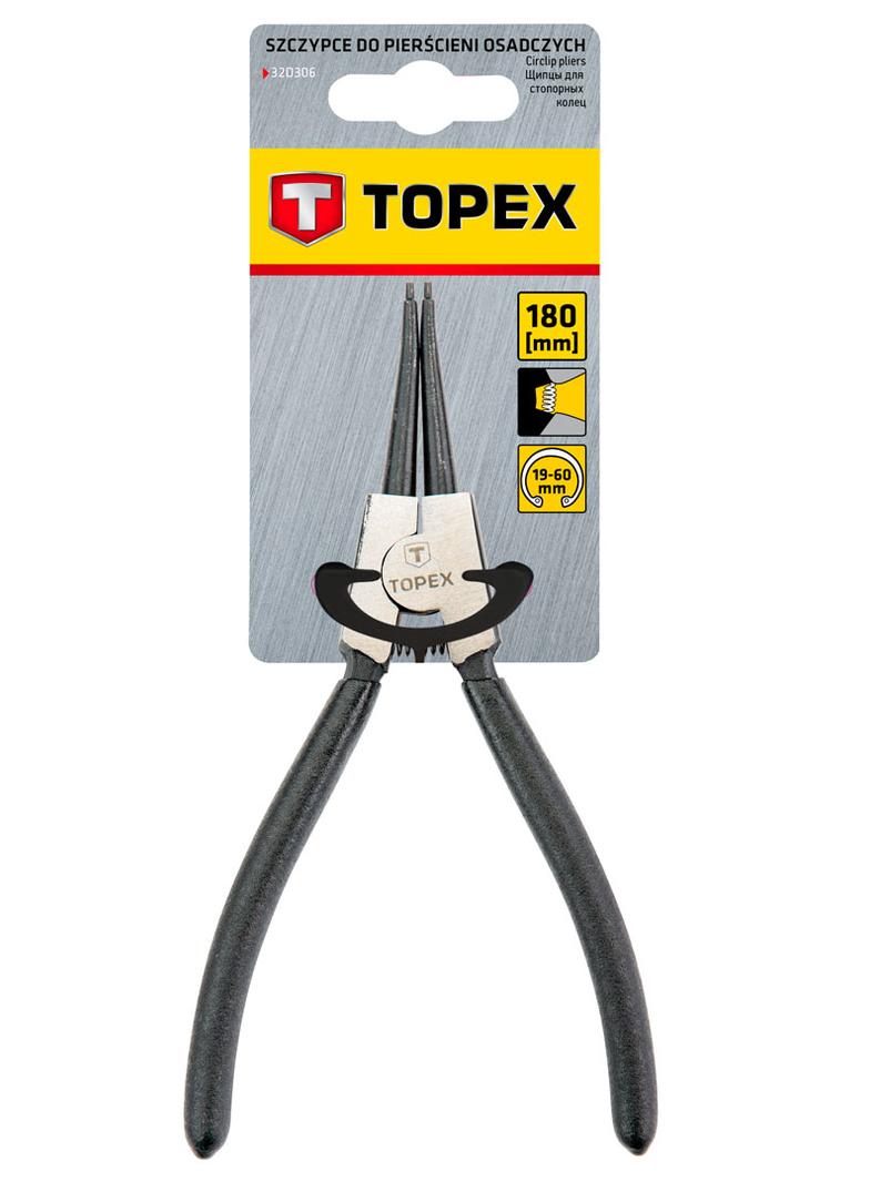 Szczypce segera do pierścieni osadczych 180 mm, zewnętrzne, proste