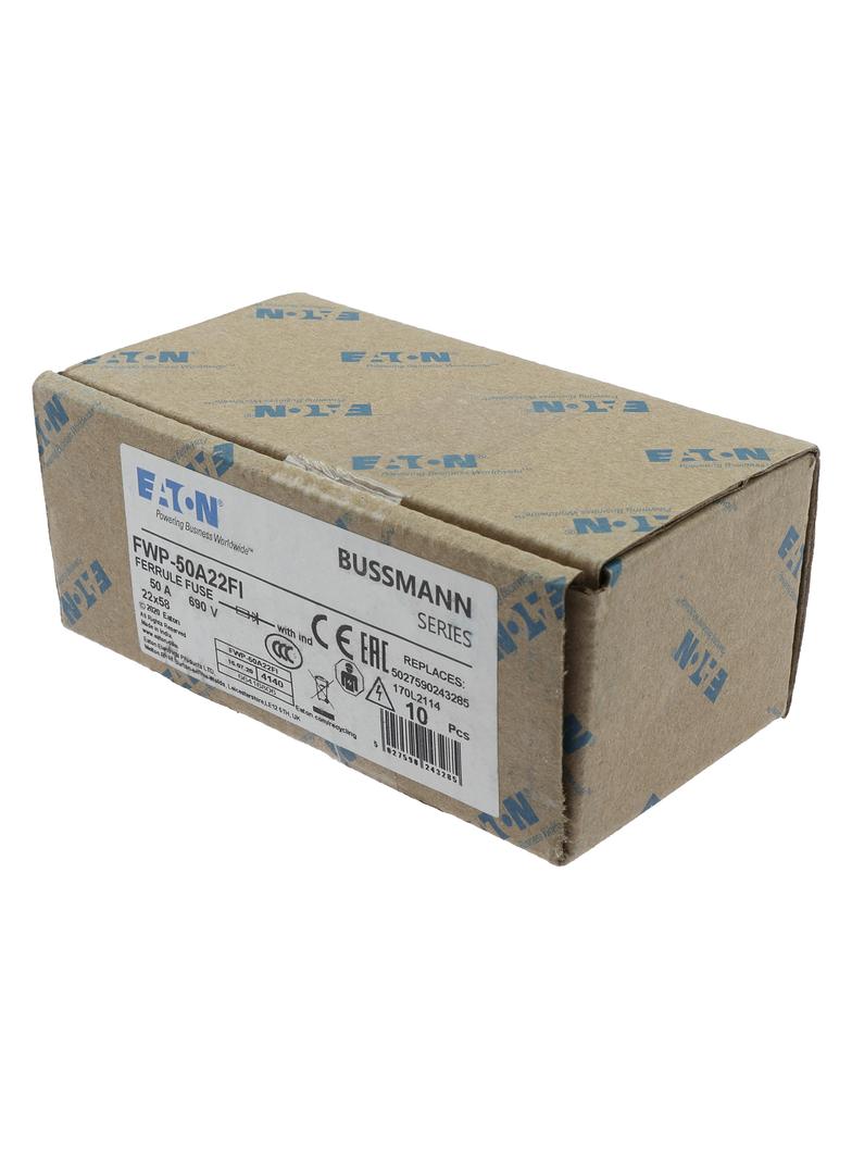 50A 690V 22X58 INDICATED 22 X 58MM 50A 700V 22X58 cylindryczna do półprzewodników wybijak 22 X 58MM