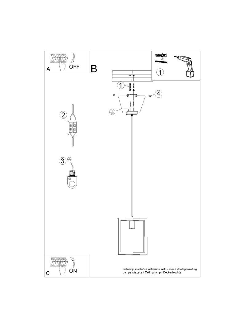 Lampa wisząca ARIES naturalne drewno