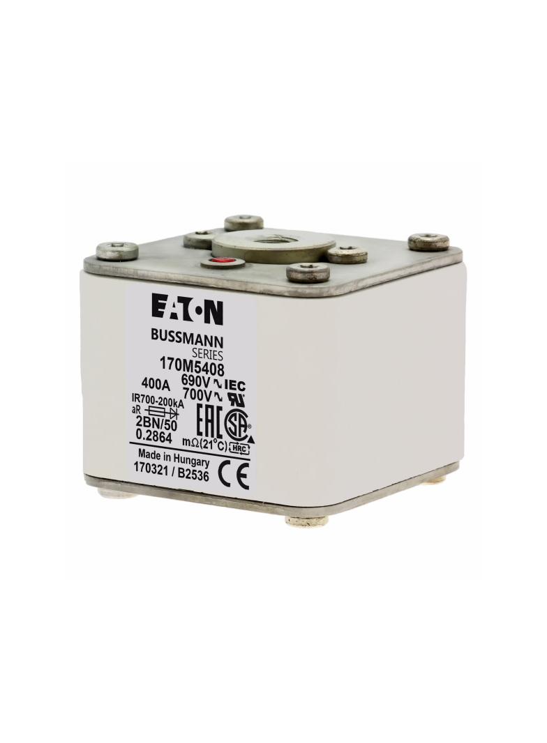 FUSE 400A 690V 2BN/50 AR UC Wkładka szybka 400A AC 690V rozmiar 2 61x77x51 mm aR IEC UL w 170M5408 E