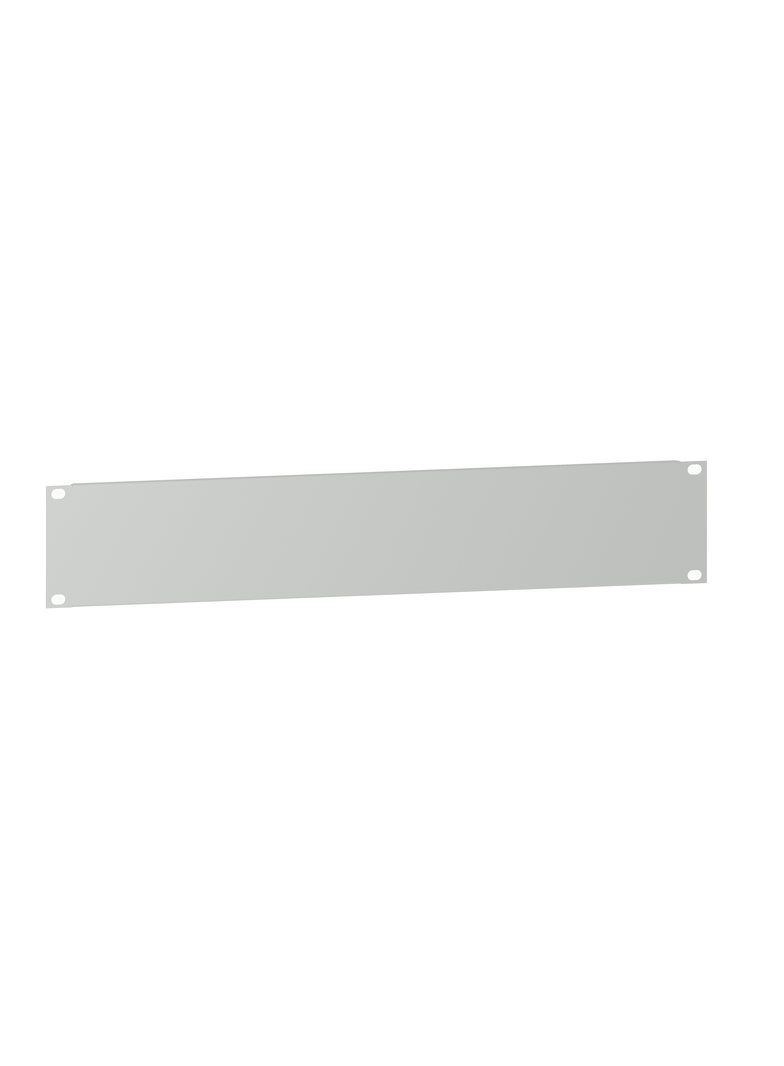 Płyta przednia 19, 2U, blacha stalowa , RAL7035