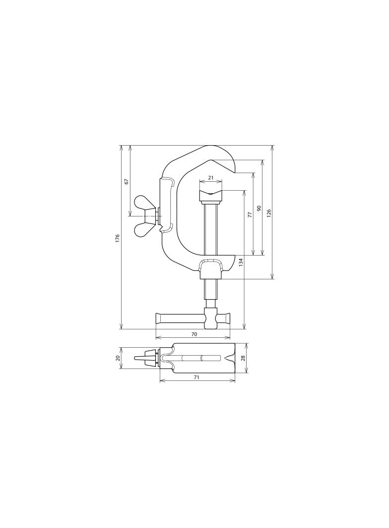 Zacisk uziemiający do rur 10-60 mm, wariant B, 6-16 mm2, TG/tZn