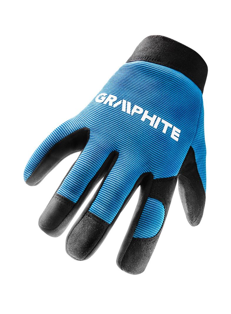 Rękawice robocze 10", skóra syntetyczna + elastyczna tkanina, CE