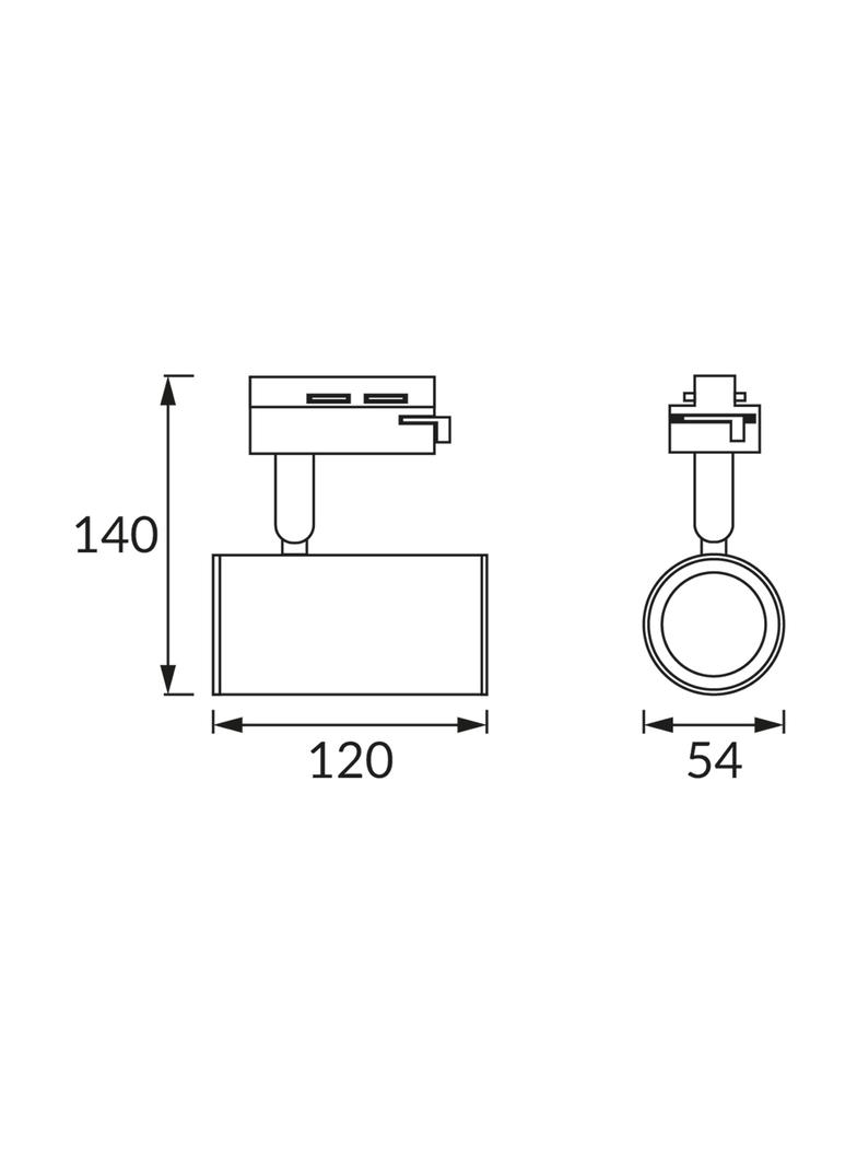 Oprawa do zamontowania na szynoprzewodzie MEGAN TRA GU10 BLACK
