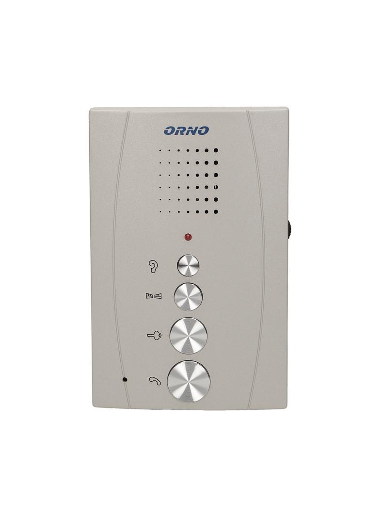 Zestaw domofonowy jednorodzinny z interkomem bezsłuchawkowy szary ELUVIO INTERCOM OR-DOM-RE-920/G OR