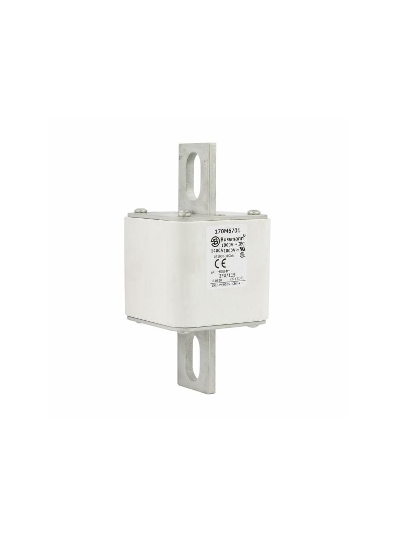 FUSE 1400A 1000V 3FU/115 AR CU Wkładka szybka 1400A AC 1000V rozmiar 3 76x92x159 mm aR IEC, 170M6701