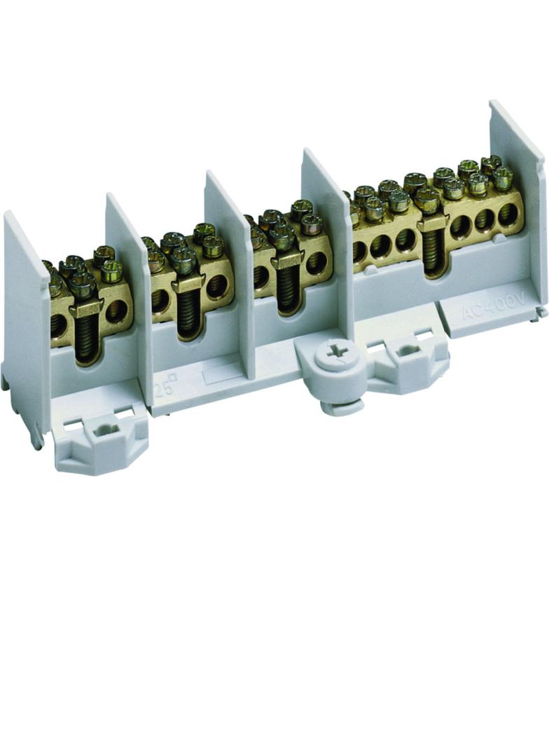 Zaciski rozgałęźne 4-polowe 25/2x16mm2 K37N HAGER