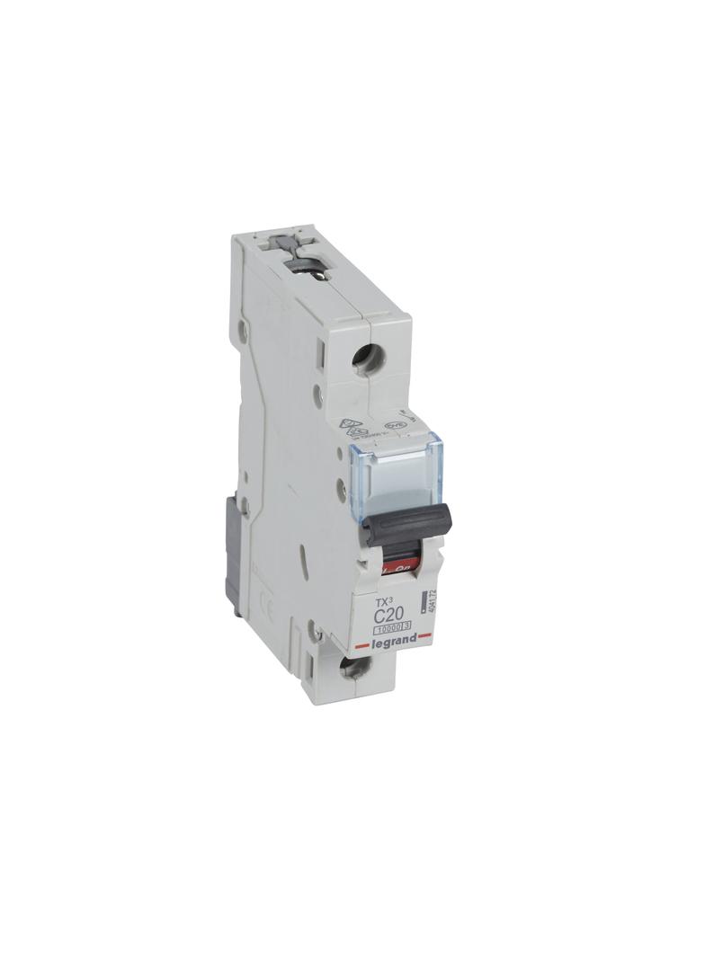 WYŁĄCZNIK NADPRĄDOWY S 311 1P C 20A 10000A SERII TX3, Legrand