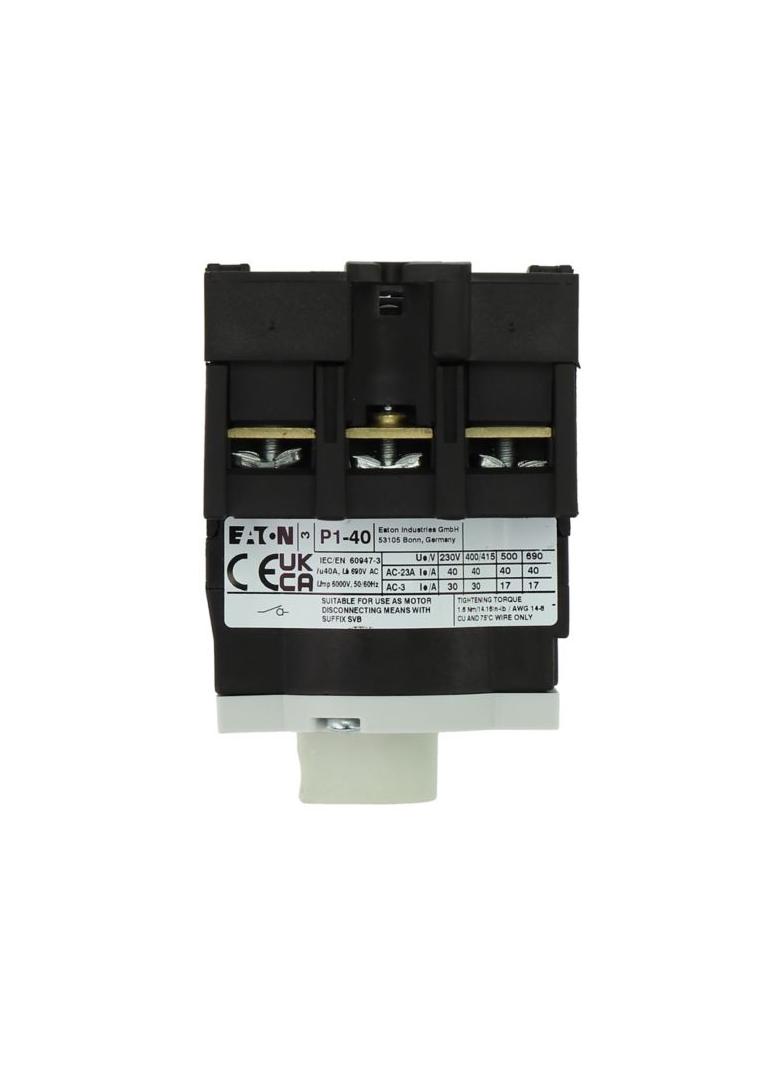 P1-40/XM Rozłącznik 40A 3P do zabudowy rozłącznej bez przedłużki i rączki 199888 EATON