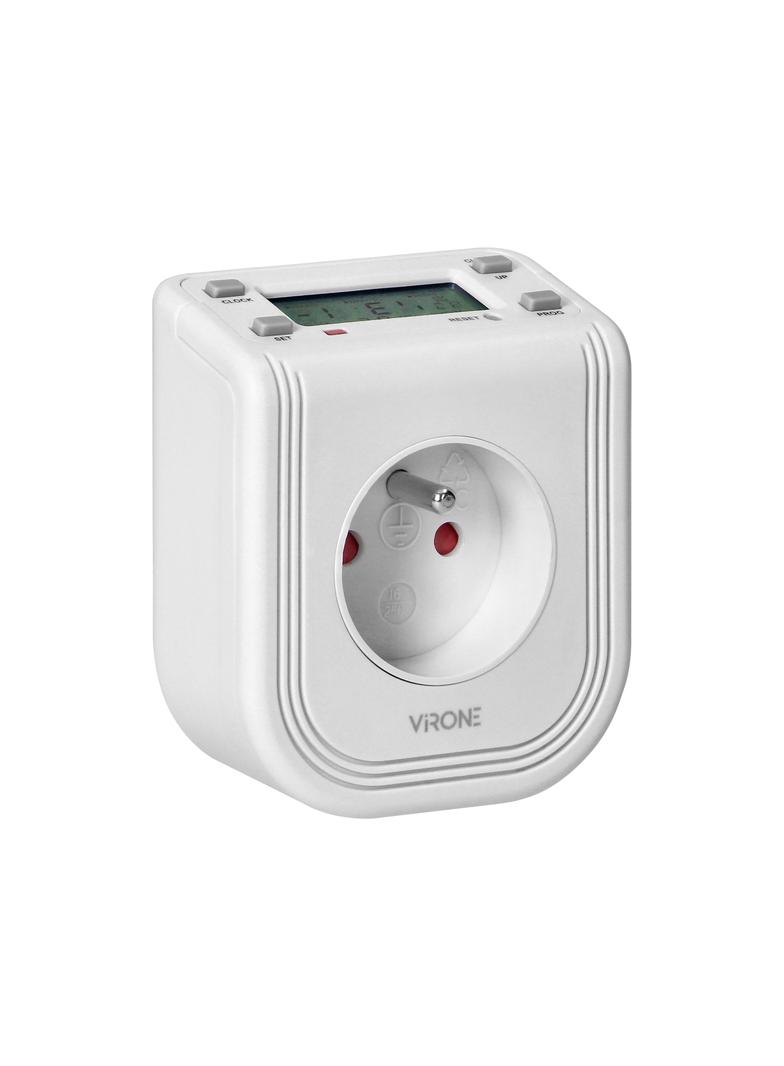 Elektroniczny programator czasowy z górnym wyświetlaczem LCD, 230 VAC 3680W, 16 punktów przełączenia DT-4 ORNO