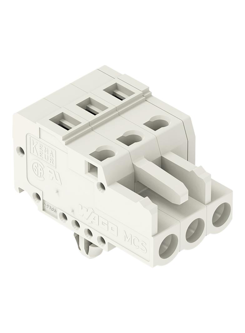 MCS-MIDI Classic gniazdo 3-bieg. j-szare raster 5 mm