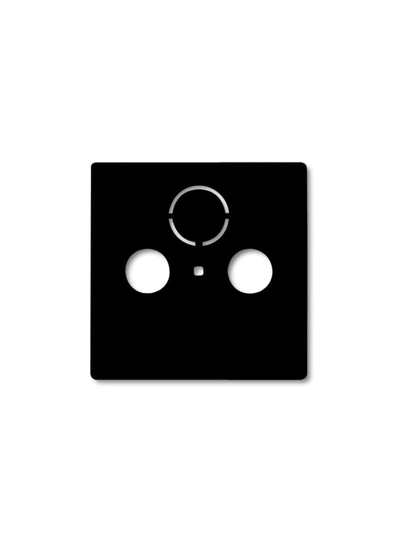 BASIC55 Pokrywa do gniazd antenowych Z 3 przyłączami RTV/SAT czarny-chateau