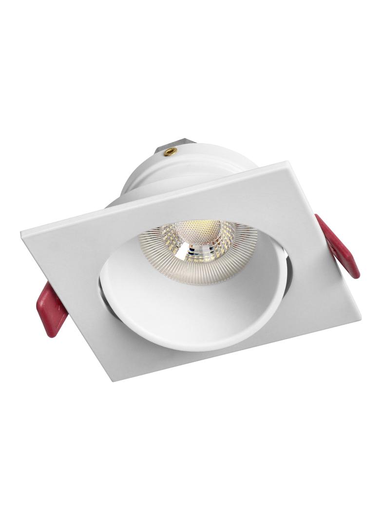FONDI SC ramka dekoracyjna oprawy punktowej, MR16/GU10 max. 50W, kwadrat, stała, aluminiowa, biała