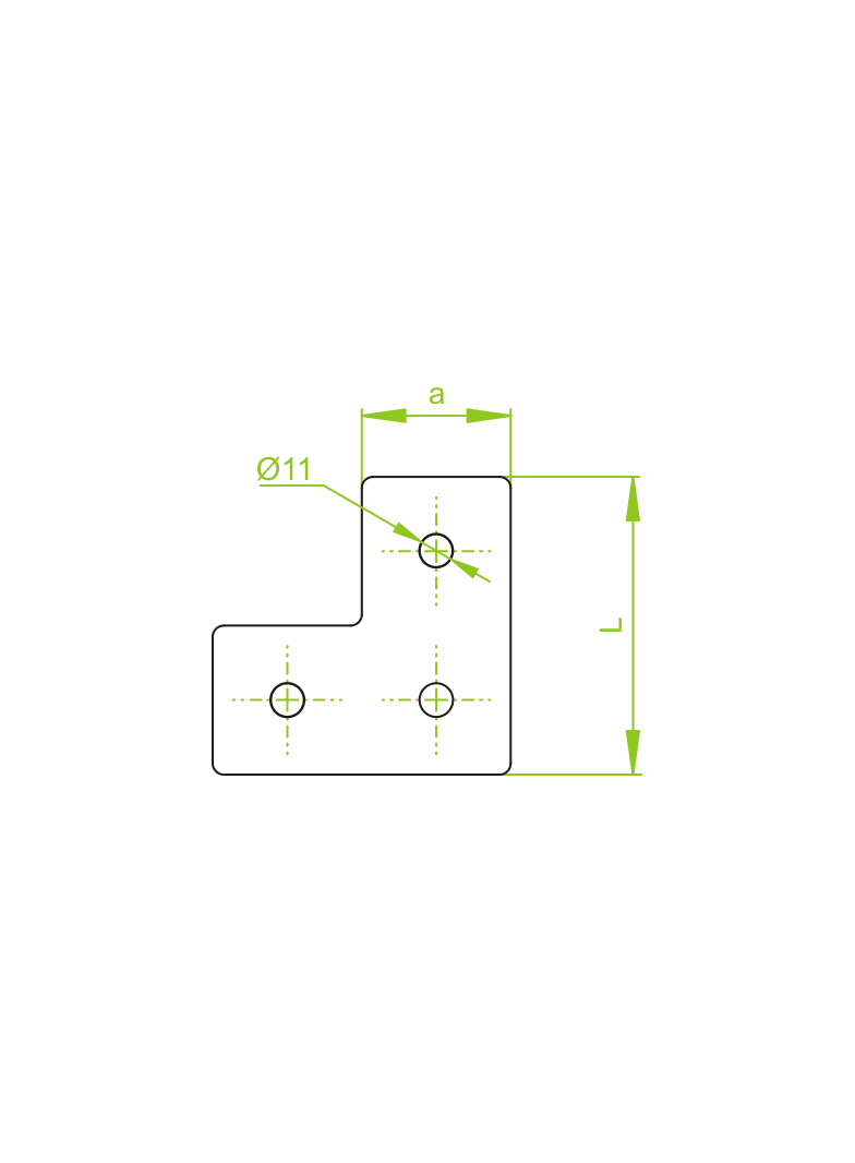 LCP6 Łącznik ceownika 6,0 mm