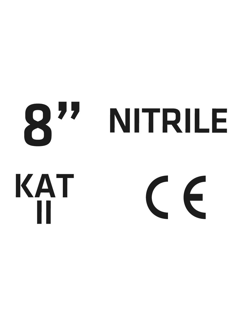 Rękawice ogrodowe pokryte nitrylem, rozmiar 8"