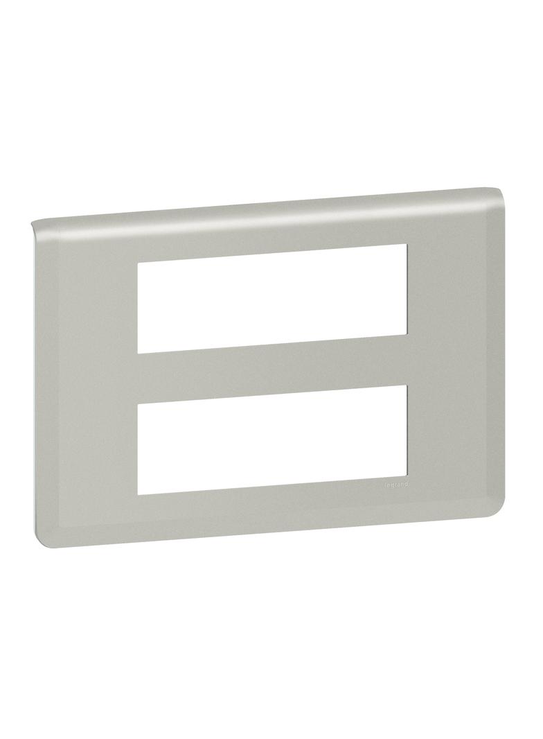 Mosaic - Ramka 2X6 Modułowa Pozioma - Aluminium 079336L LEGRAND