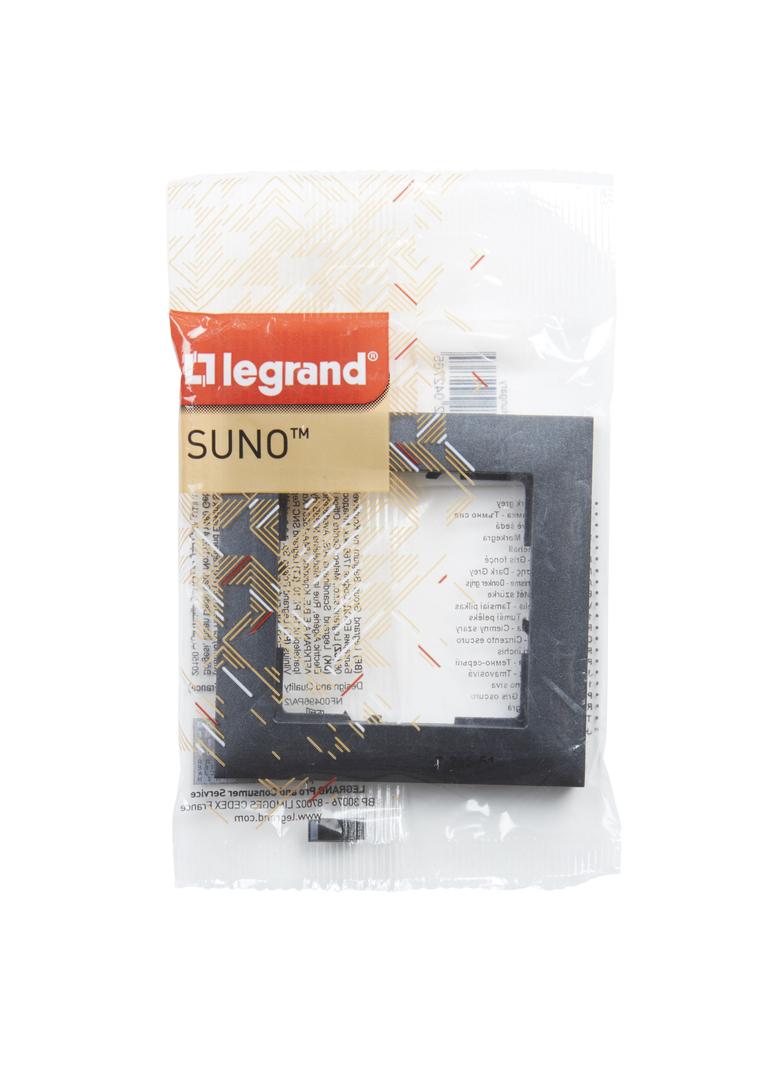 Suno Ramka Pojedyncza Jednokrotna Ciemnoszary 721551 LEGRAND