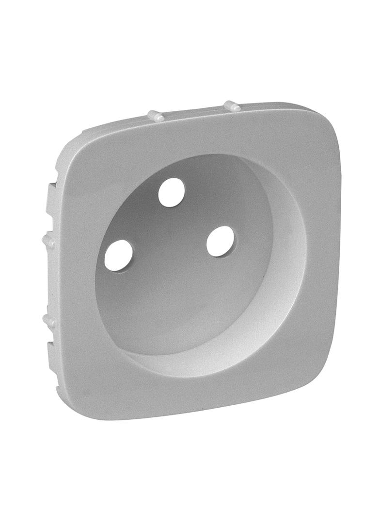VALENA ALLURE - PLAKIETKA ALUMINIUM GNIAZDA POJEDYNCZEGO 2P+Z, Legrand