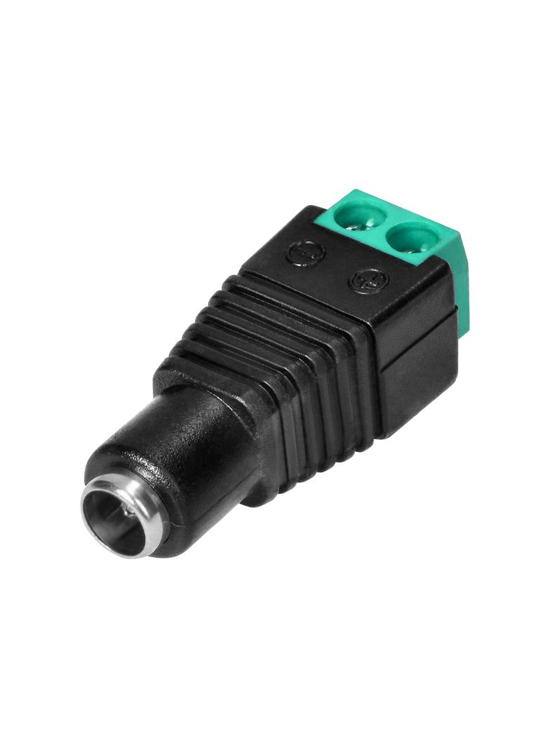 Gniazdo DC 5.5/2.1 ze złączem do szybkiego montażu taśm LED mono