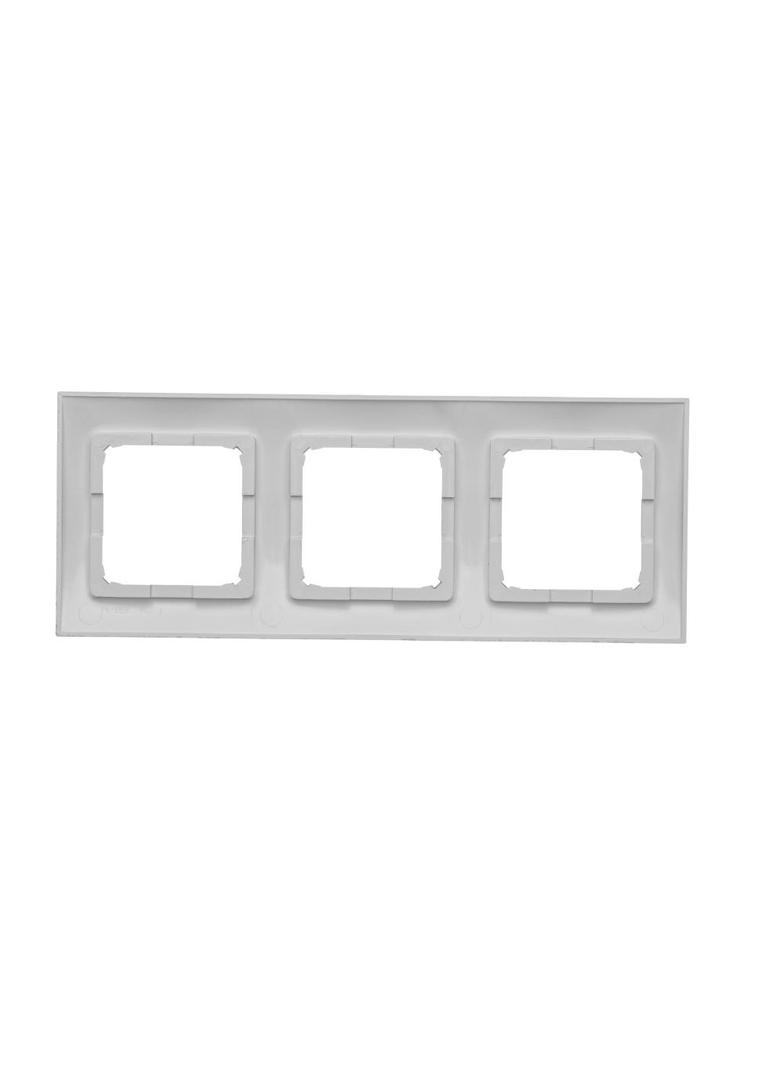 Simon 54 ramka potrójna srebrny mat metal DR3/43 KONTAKT