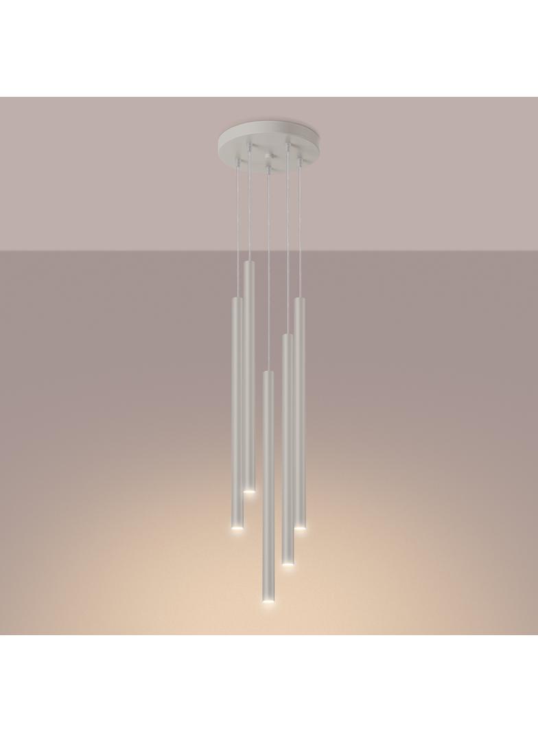 Sollux Lampa wisząca PASTELO 5P beżowa SL.1516