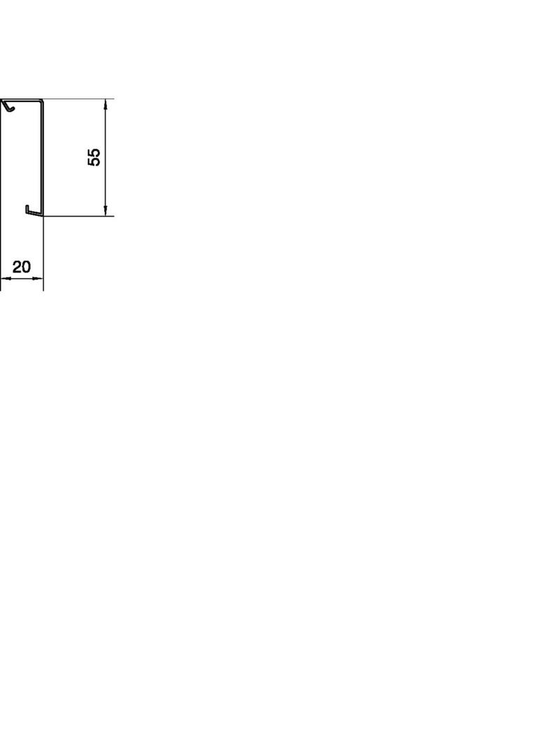 tehalit.SL Pokrywa 20x55 czarny SL2005529011 HAGER