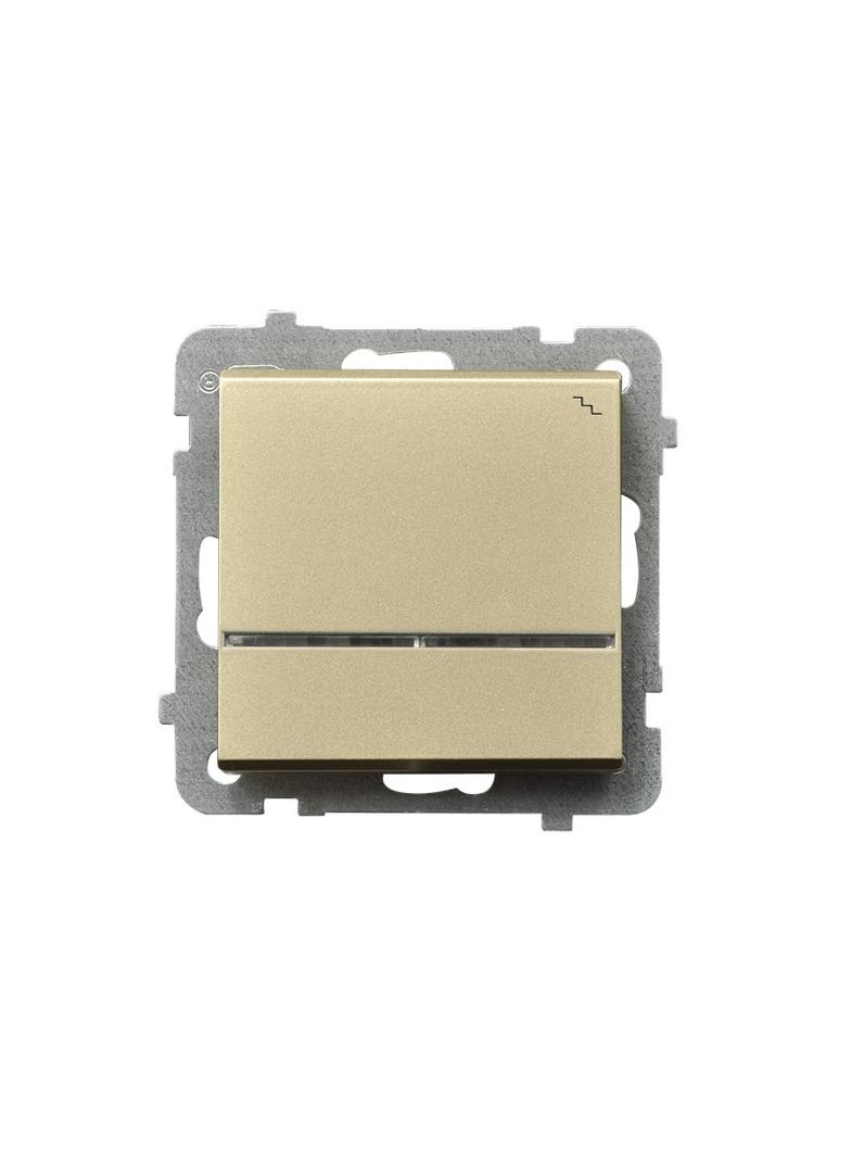 SONATA Łącznik schodowy z podświetleniem niebieskim - kolor szampański złoty