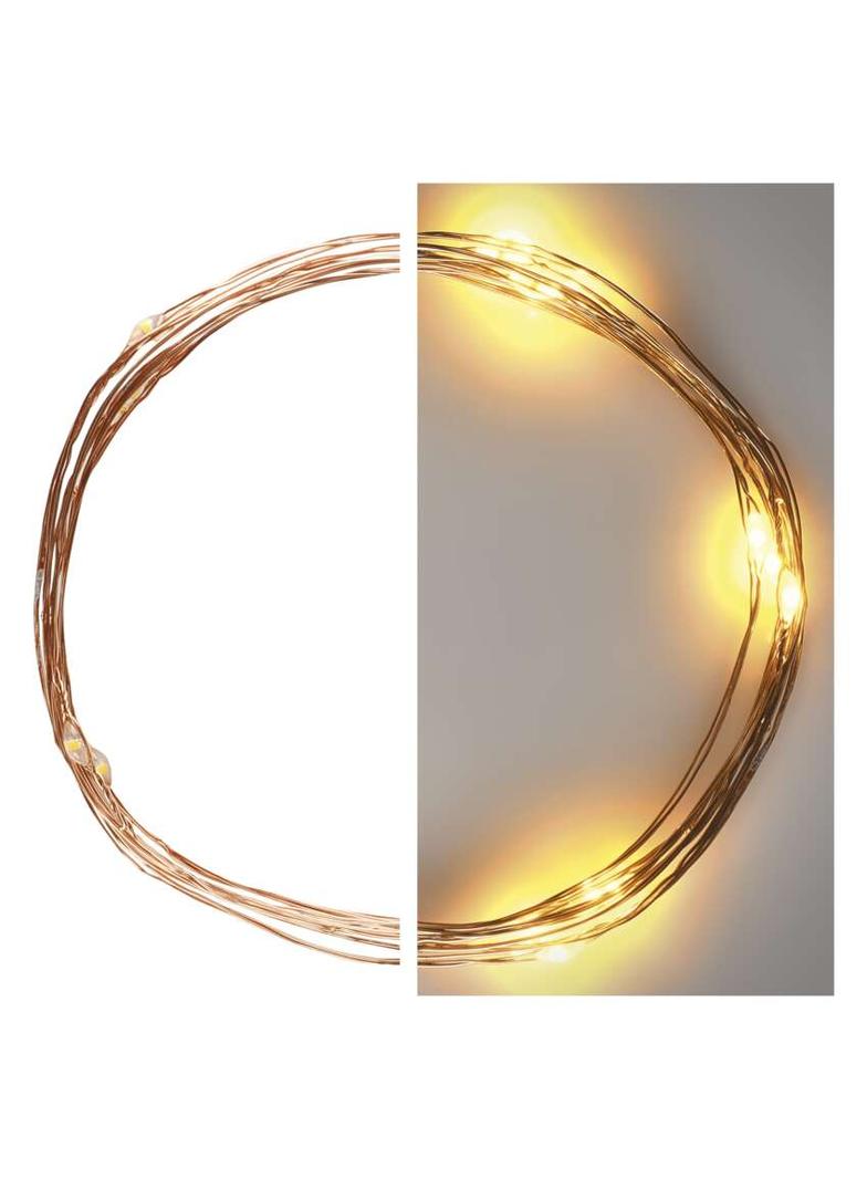 Lampki świąteczne łezki 20 LED 1,9m ciepła biel IP20 miedziany przewód IP20 timer D3AW07 EMOS