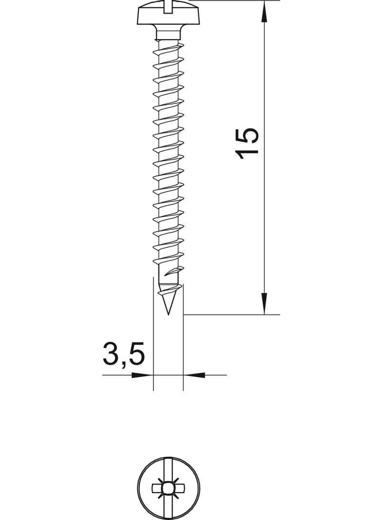 ŚRUBY GOLDEN SPRINT 3,5X15MM