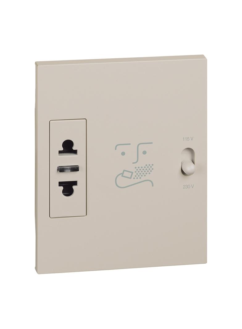 LIVING NOW - GNIAZDO GOLARKOWE - 3 MODUŁY - PIASKOWY BEŻ, Bticino