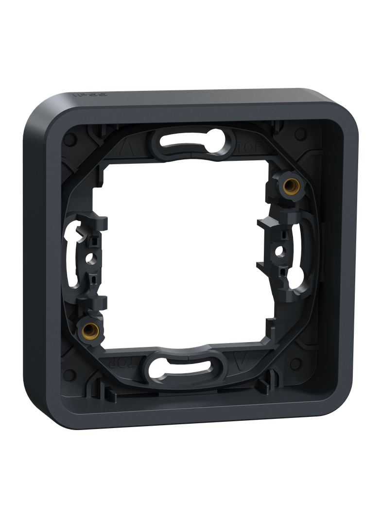 Mureva, podstawa podtynkowa pojedyncza, antracyt