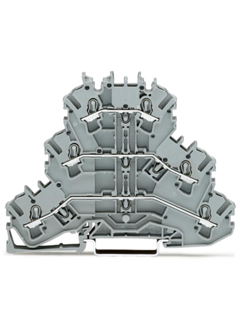 TOPJOBS złączka 3-piętrowa 2,5 mm2 L/L/L szara