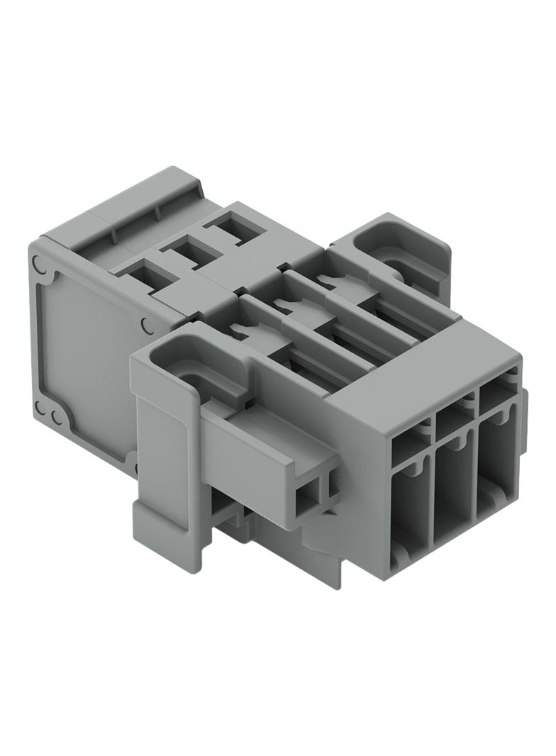 X-COM wtyk 3-biegunowy szary raster 5 mm /50szt./ WAGO